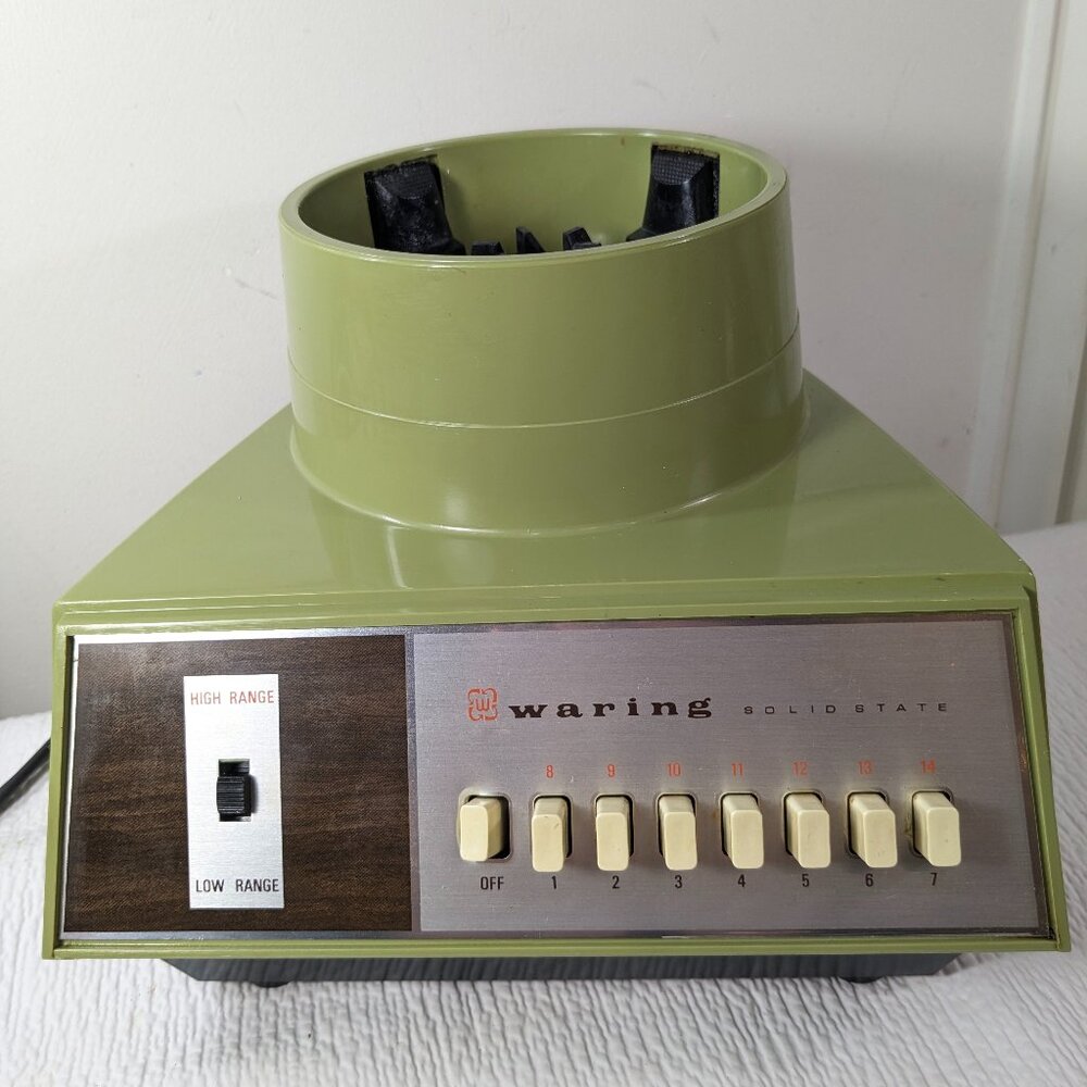 Waring avocado green 7-Speed Solid State Blender Motor Base Only S-14 11-177‎